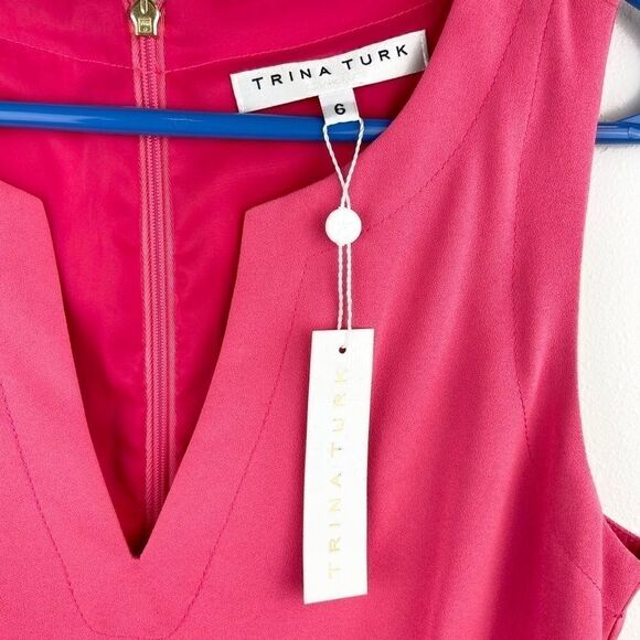 Trina Turk Yarrow Sleeveless Crepe Dress NWT - Picture 7 of 7